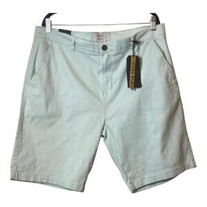 Six Lincoln New York Mens Mint Green Shorts 36 Classic Fit Stretch NWT Seafoam